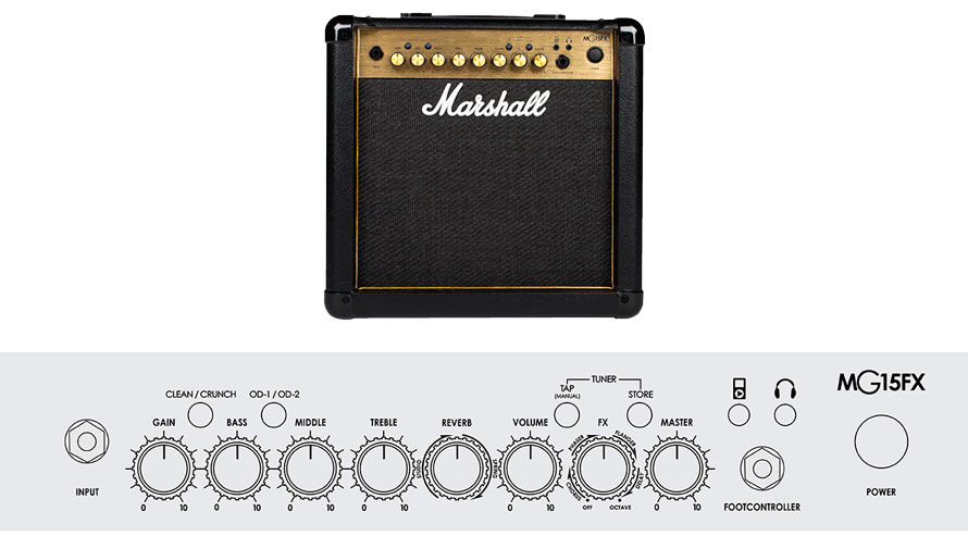 Amplificador Marshall MG15-GFX